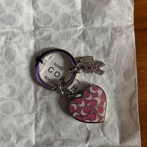 Coach Locket Key Fob Charm